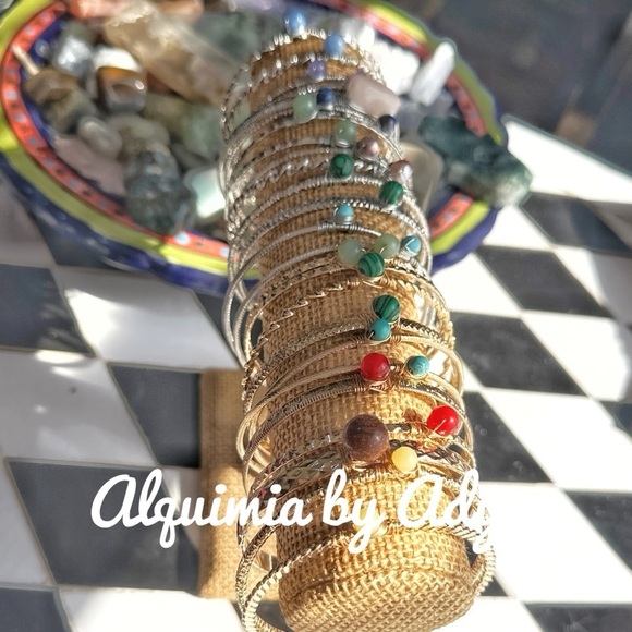 Alquimia Silver and Green Bracelets - Picture 4 of 9